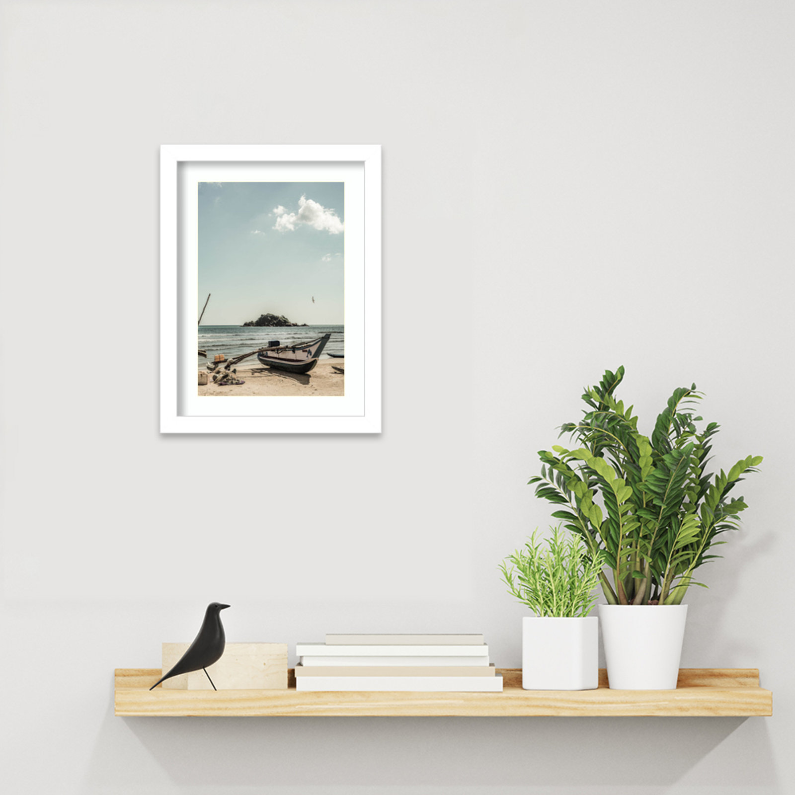 Of the Sea by Shot by Clint Wood Framed Wall Art Print, White, 13" H x 10" W