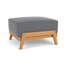 Alpine Rectangle Outdoor Teak Ottoman Patio Ottoman-350651351
