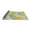Tapis jaune à motif floral Kali-263977728