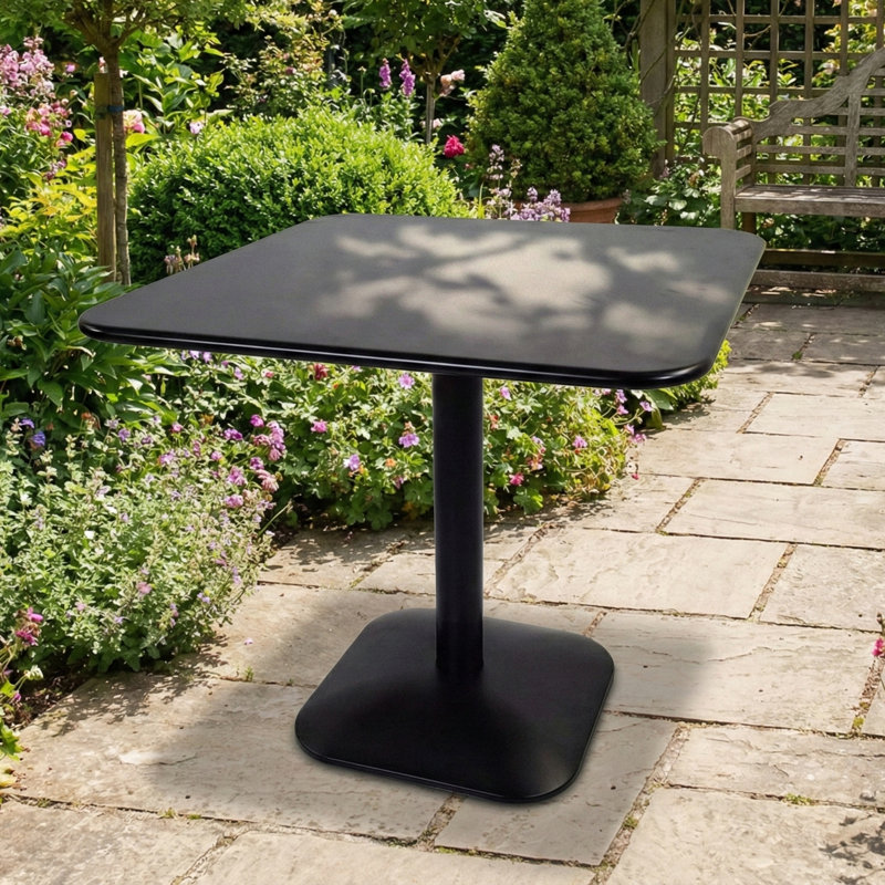 Metal Dining Table, Black