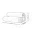 Canapé en tissu Mid-Century-1148992429