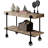 Industrial Style Sofa Table, Console Table With Open Bottom Shelf