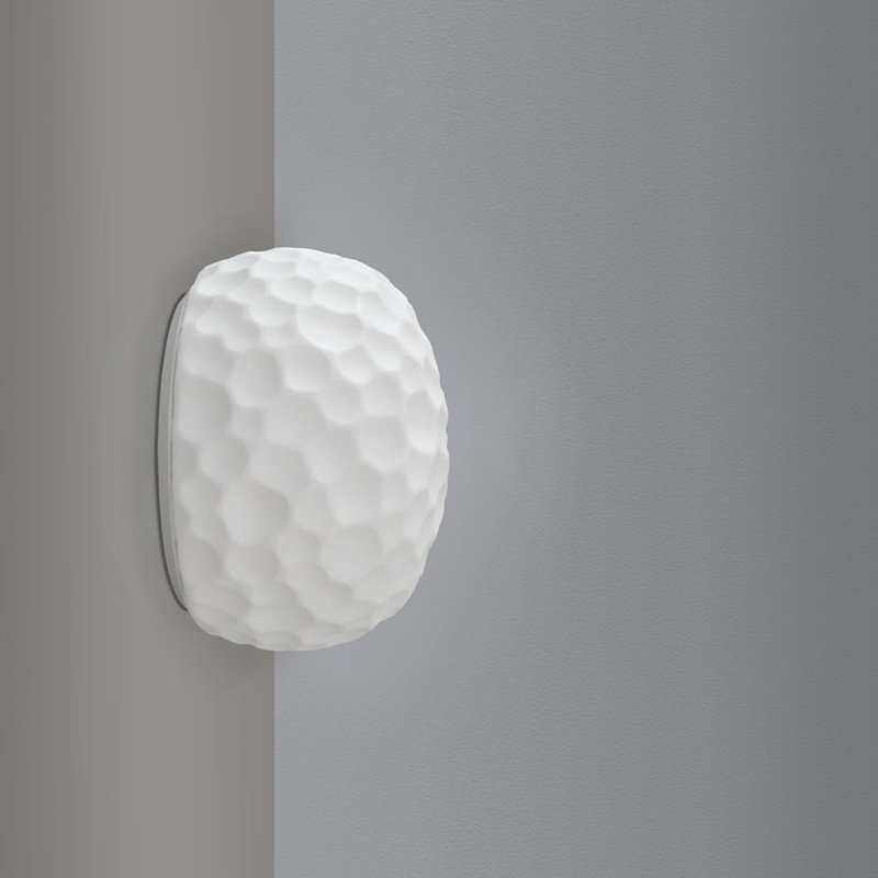Meteorite Mini White Steel LED Wall/Ceiling Light
