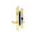 Premier Lock Satin Chrome Mortise Entry Lever Left Hand Lock Set With 2.5 In. Backset And 2 SC1 Keys