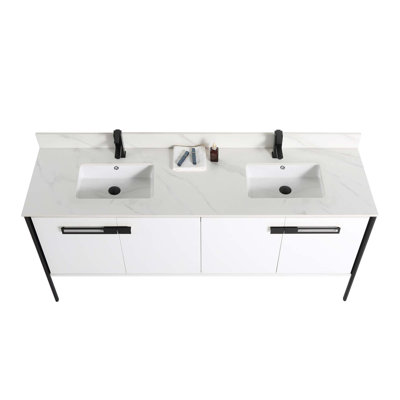 Meuble-lavabo double 72 po