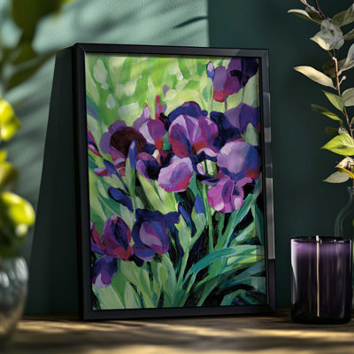 Bold Iris Blooms Print