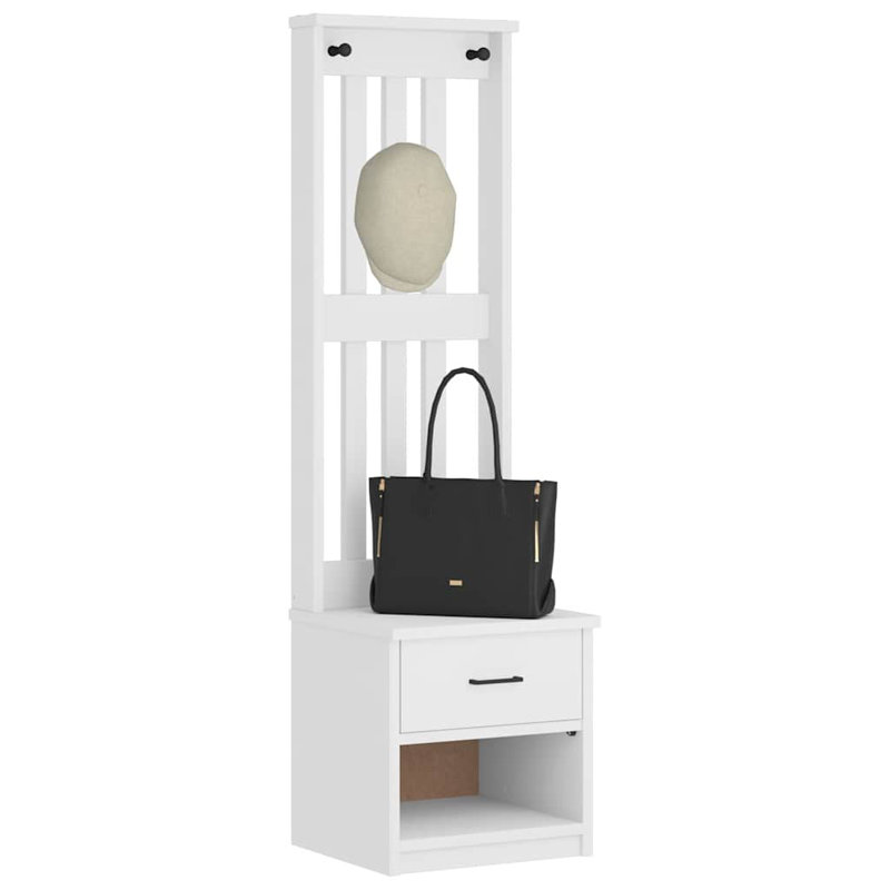 Bossard Hall Tree 45cm Wide, White