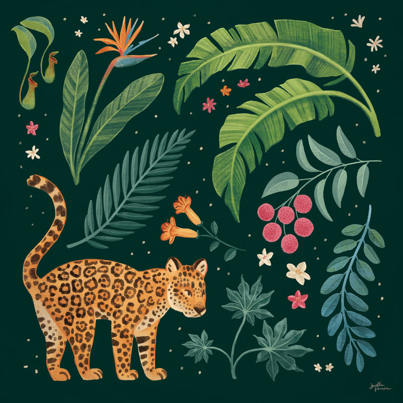 Jungle Love IV by Janelle Penner - Wrapped Canvas Painting, 91cm H x 91cm W