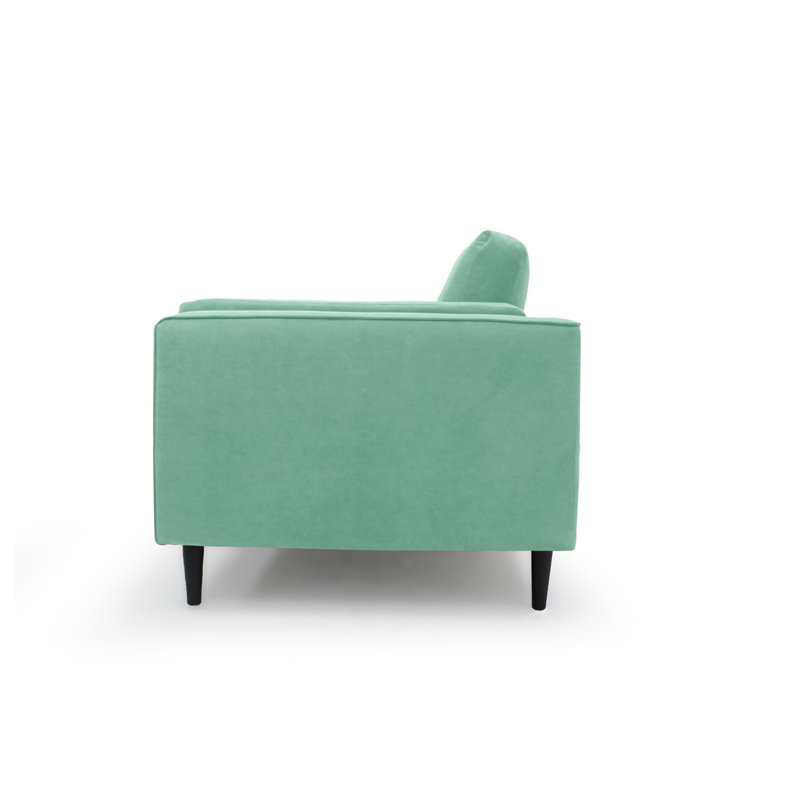 Deavian Velvet Armchair, Lichen