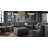Marshall Scooped Seat Ottoman In Grey Fabric