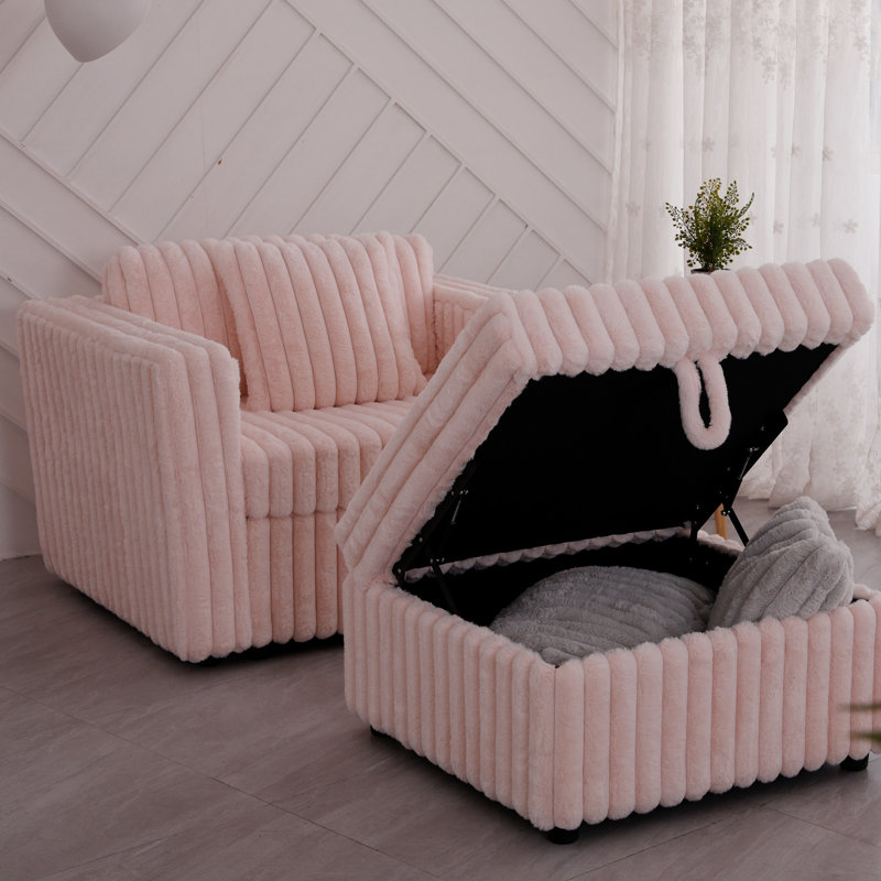 44,9 "doux et modulaire en rose - confortable et tendance pour la maison. Matériaux. Coussins lavables amovibles. Rangement hydraulique. Style contemporain. 2 chambres à coucher du salon extrêmement élégantes. Solide