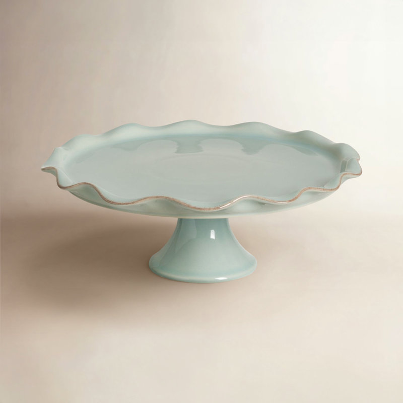 Cook & Host Stoneware Cake Stand, Robin's Egg Blue