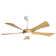 Whisper 52" 5-ABS Blade Modern Classic Ceiling Fan With LED Three-Tone Light And Ultra-Quiet Remote Control Adjustment