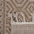 NAAR Guros Collection 4X6 Mocha / Geometric Indoor/ Outdoor Area Rug