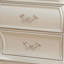 Table de chevet 2 tiroirs avec pieds Queen Anne