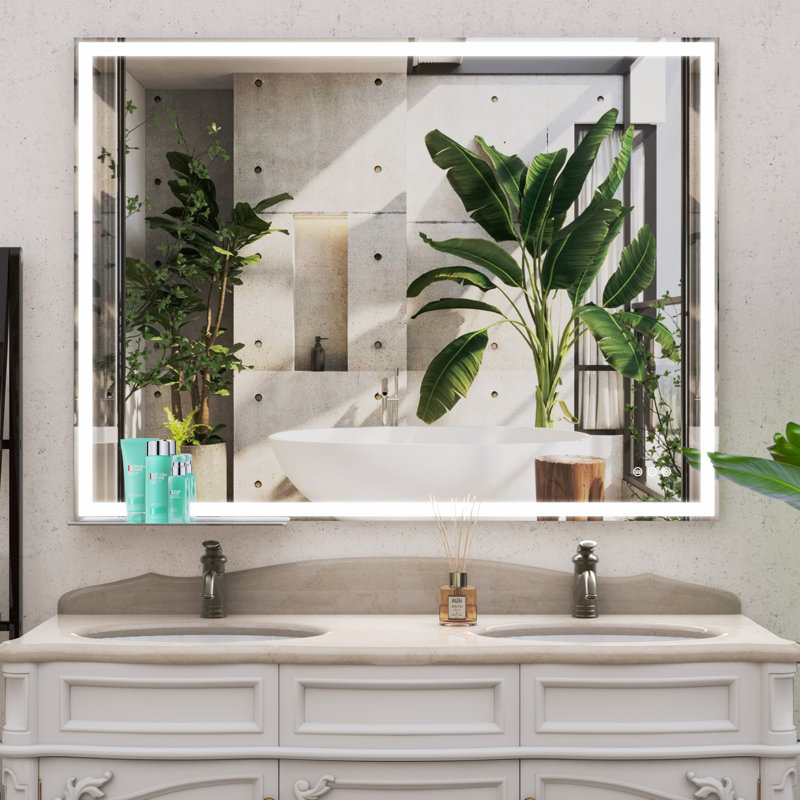 Miroir de salle de bain à DEL, 36 po x 48 po