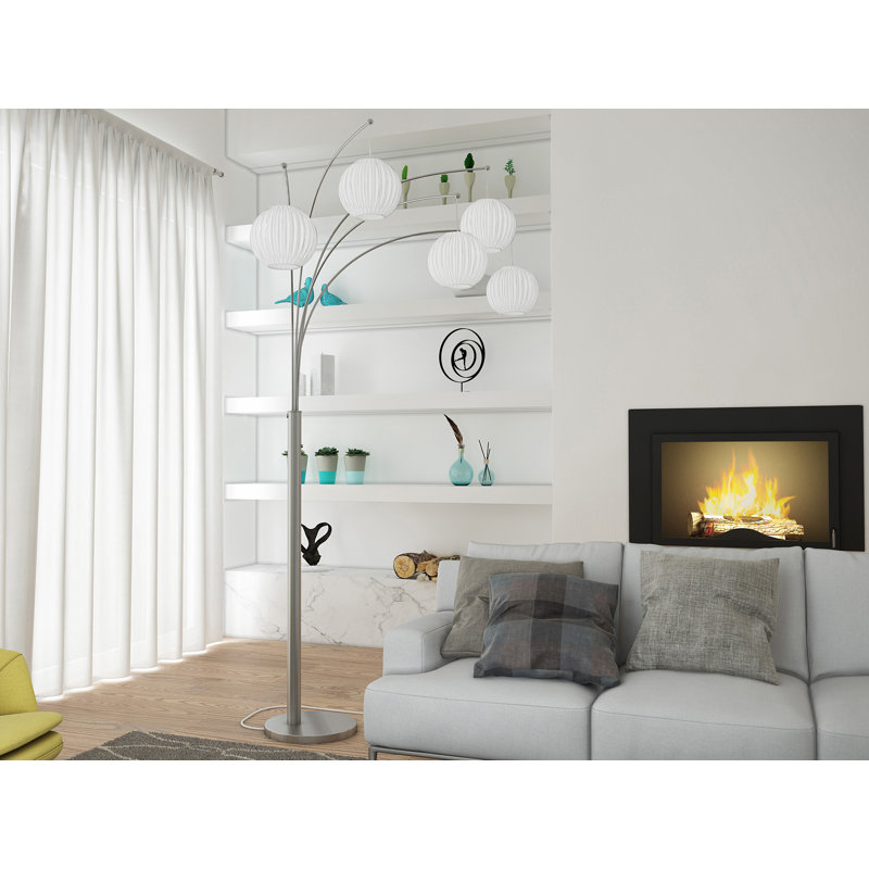 Lampe sur pied en arche 90" Lunt