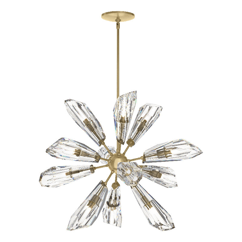 Luma 12 - Light Chandelier, Modern Brass