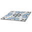 Carreau de porcelaine géométrique 8 po x 8 po Garden Peony