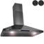 AKDY 36" Stainless Steel 343 CFM Convertible Wall Range Hood with Mesh Filter