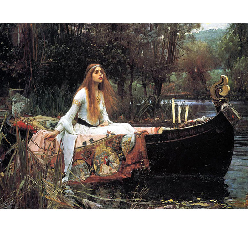 La Dame de Shalott, H 18 po x l 24 po
