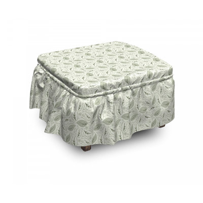 Box Cushion Ottoman Slipcover