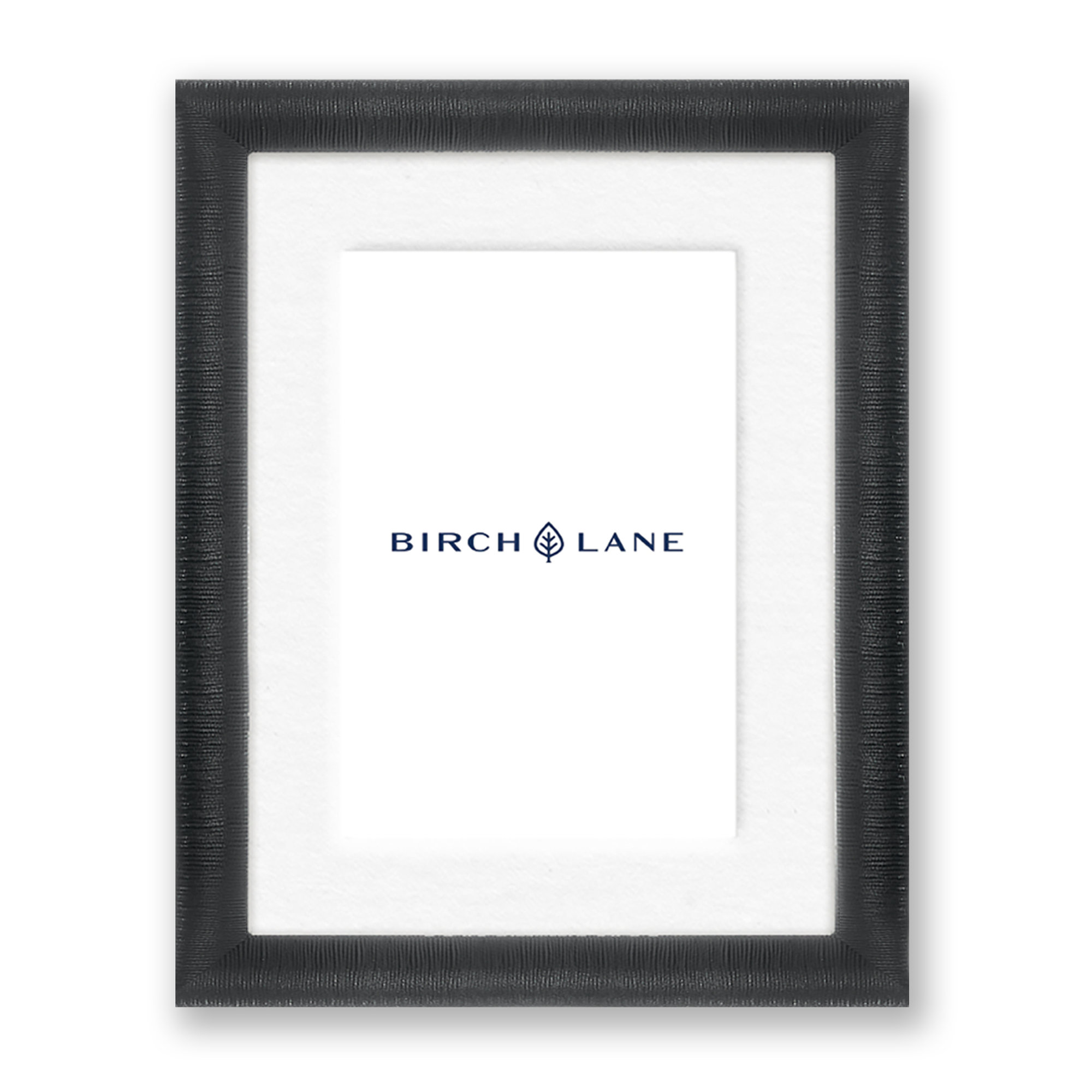 Chopra Wood Picture Frame with Mat, 5" x 7", Black