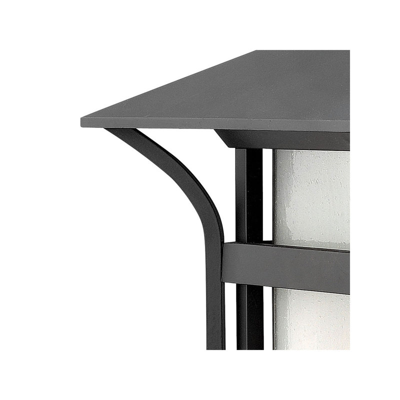 Harbor Outdoor Wall Lantern, 16.3" H x 11" W, Satin Black, MED