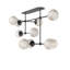 Armstrong Small Linear Chandelier-Black Gunmetal-2144621672-2138026731