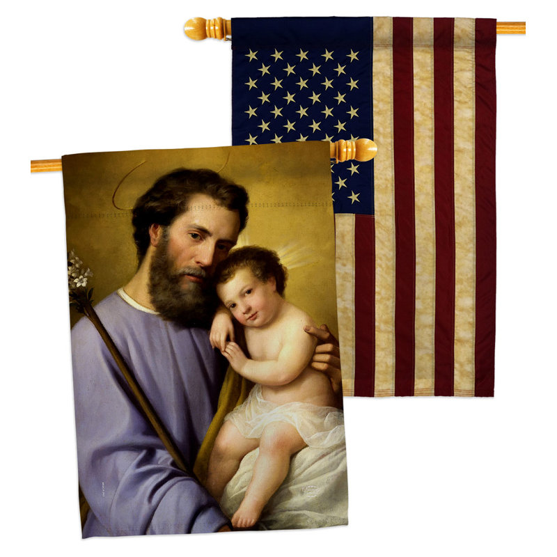 Drapeau de maison en polyester 40 x 28 po à 2 côtés