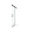 Douche l 60 po x H 76 po, verre trempé, noir mat, porte de douche moderne, l, simple coulissant 1/4 po