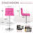 Colebrook Swivel Upholstered Adjustable Height Counter Stool with Metal Frame-441130903