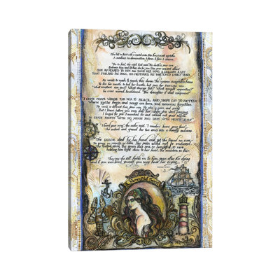 The Sailor And The Mermaid Tale I by Fanitsa Petrou - Wrapped Canvas Painting