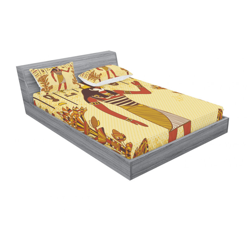 Ensemble de draps égyptien, Ensemble de drap pour grand lit avec drap-housse