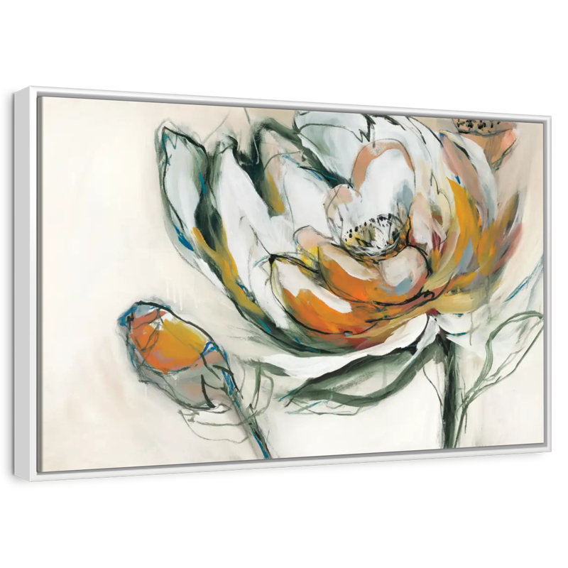 Bloomed, Floating Frame White, 31" X 21"