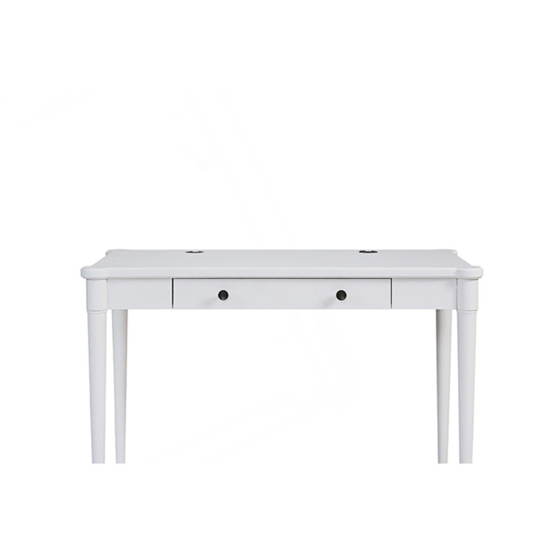 Bureau d'écriture avec tiroir rabattable, Blanc