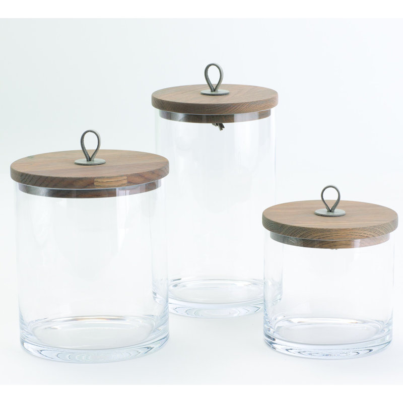 Rustic Canister, 10.5" H x 6" W x 6" D