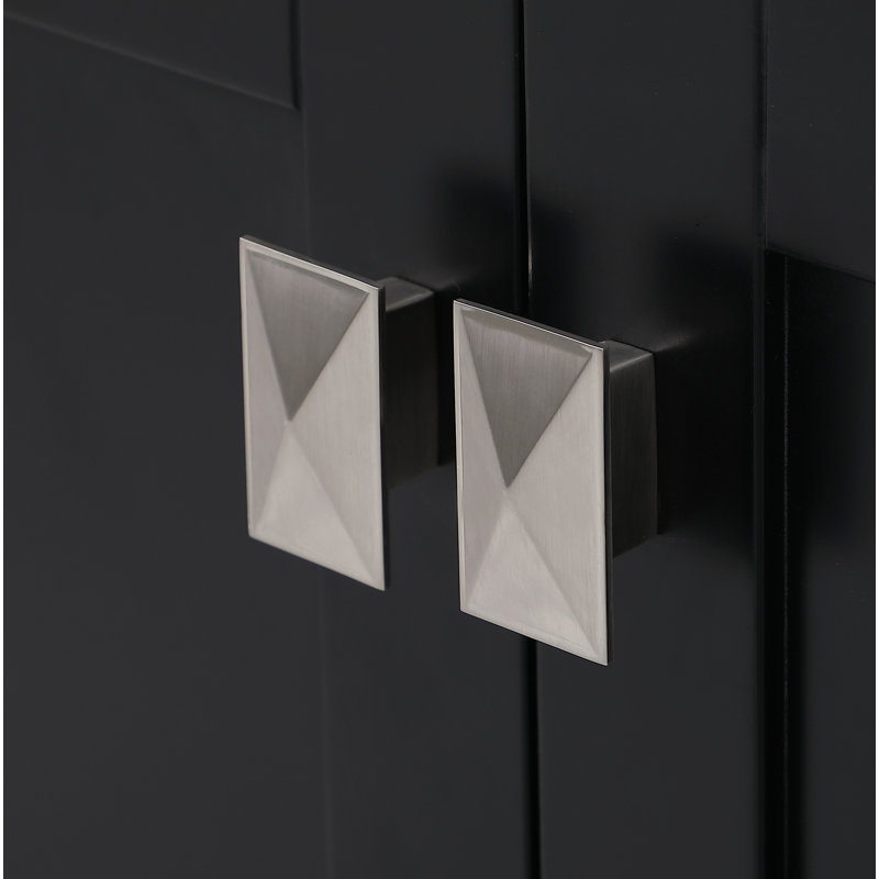 Ensemble de meuble-lavabo large 72 "Irene, Noir, Quartz Calacatta