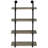24-Inch Industrial Wall Shelf With Black And Grey Driftwood Metal - 4 Shelves, Adds Elegance To An Exceptional Office, Living Room, Kitchen Style 24-Inch, Transforms-123478932