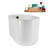 48" Streamline Soaking Freestanding Tub and Tray With Internal Drain-102290896