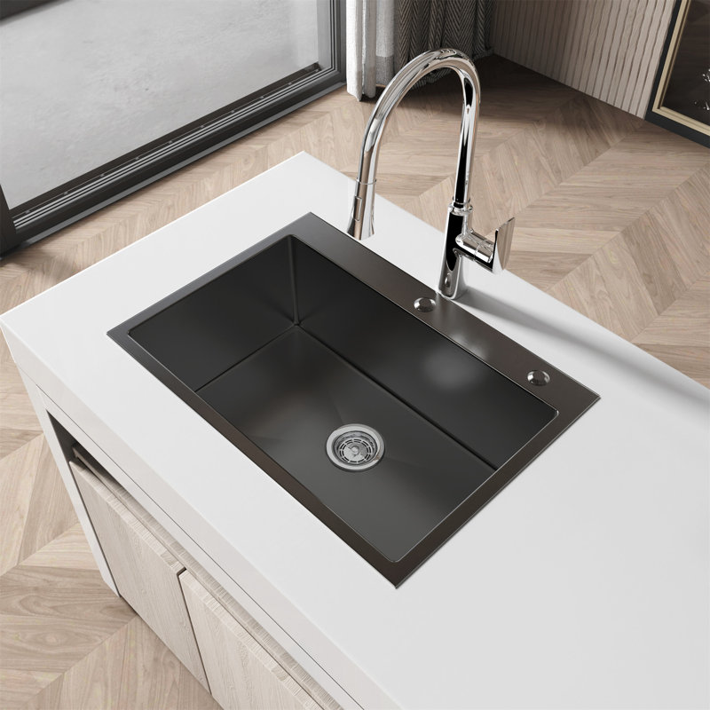 Stainless Steel Kitchen Sink, Black