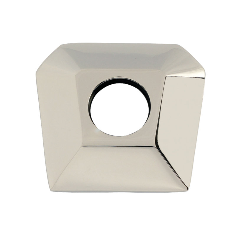 Kingston Brass Trapeze Hexagon Shower Arm Flange, Polished Nickel