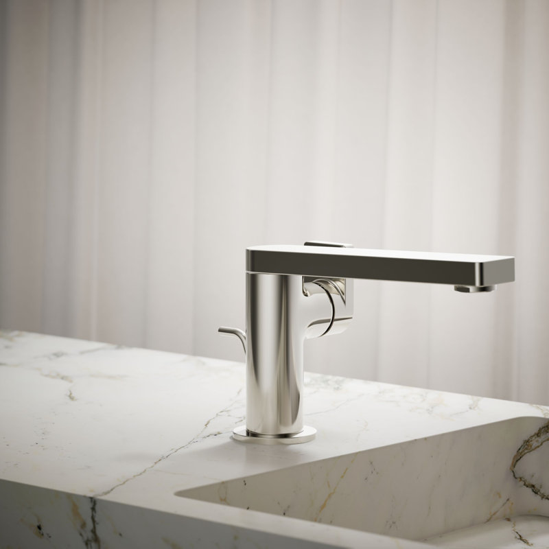 Composed® Single-Handle Bathroom Faucet with Drain Assembly, Vibrant Polished Nickel