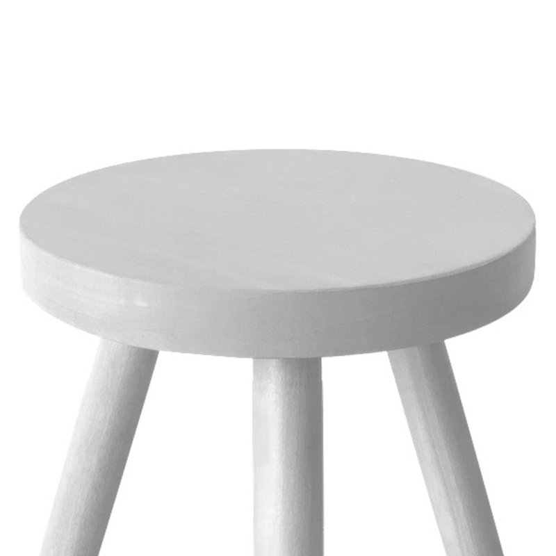 Table d'appoint moderne en bois franc massif fabriquée à la main, Blanc