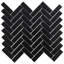 Carreau de mosaïque à chevrons en porcelaine 1 po x 3 po-75033873