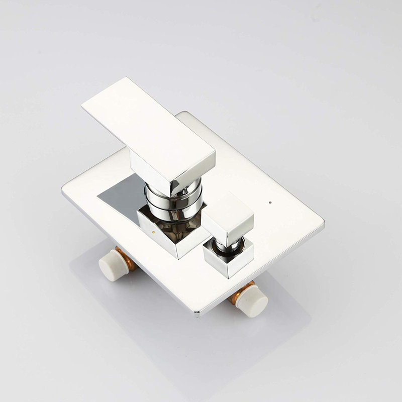 Système de douche complet à contrôle de température Madison avec valve brute, Chrome poli