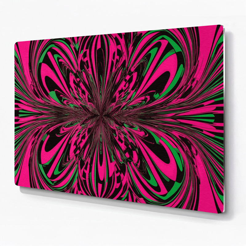 Art mural en métal brun op Op 16, H 240 po x l 360 po x P 0,05 po