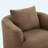 38.2" 360° Swivel Barrel Chair, Upholstered Accent Chair With Included Throw Pillow-1693753563