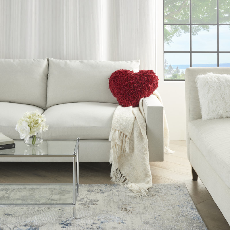  Housse et insert de coussin fantaisie, Rouge riche