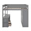 Lit mezzanine double avec placards et bureau-1955112940